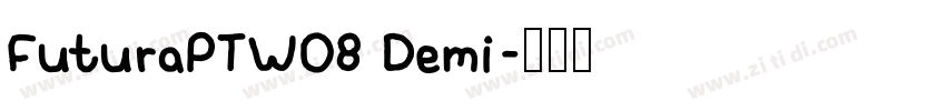FuturaPTW08 Demi字体转换